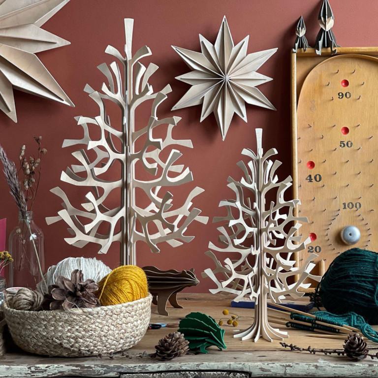 Lovi Spruces and Decor Stars, wooden decorations, assemble yourself