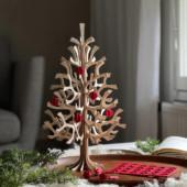 Lovi Spruce 30cm with Minibaubles, wooden Christmas tree decoration