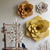 Lovi Decor Flowers, Lovi Spruces and Lovi Baubles, wooden decorative items, assemble yourself, made in Finland