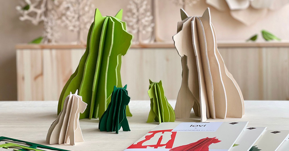 Puppy by Lovi figures, wooden dogs, assemble yourself