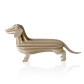 Lovi Dachshund, natural wood, wooden dachshund figure